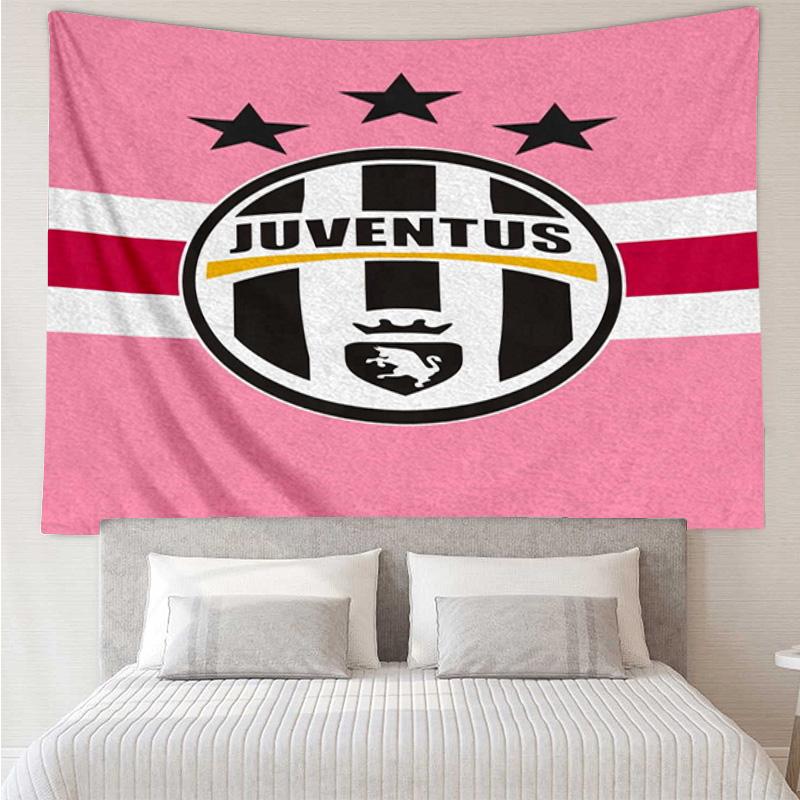 1PC Juven-tus Football Club Printed Tapestry Room Decoration Wall Hanging for Living Room Bedroom, dormitory, Birthday and Christmas gifts