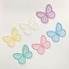 10/20PCS 4.5*3.5cm Embroidered Mesh Butterfly Cloth Patches Appliques for Clothes Sewing Supplies DIY Hair Clip Accessories