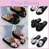 Mules plates chics et confortables pour femmes avec accent nœud