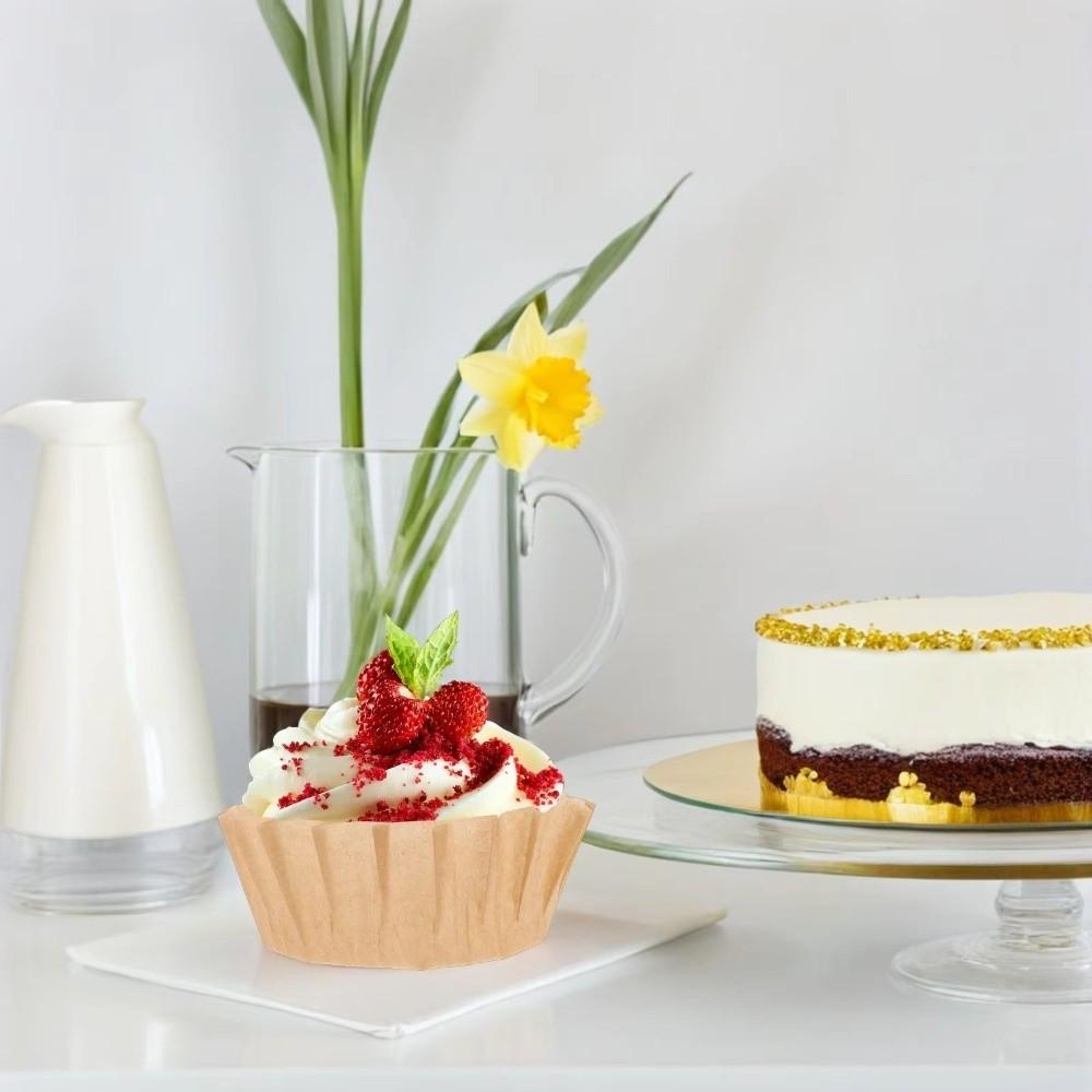 Oilproof Baking Papers 4/6/8inch Basques Cake Paper  for Cake Muffins Oven Microwave Cooking