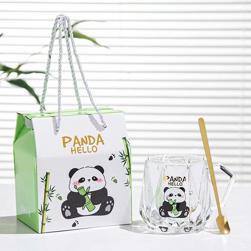 

Panda Bear Ceramic Mug Souvenir Set - Creative Gift Box for Team Building or Special Occasions