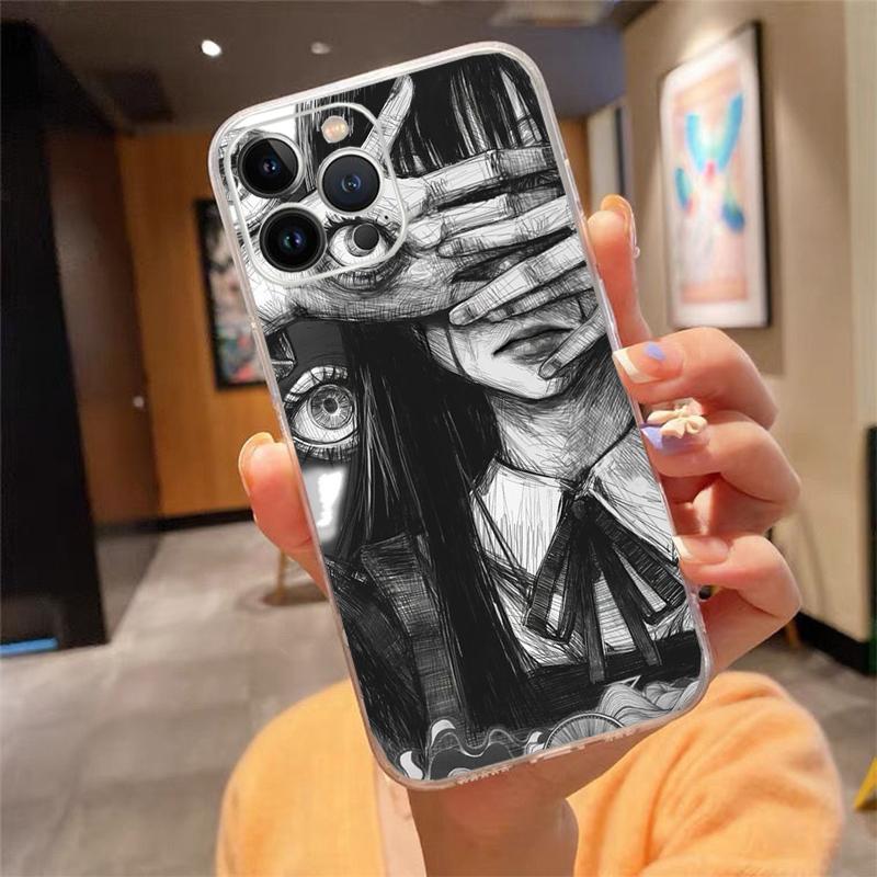 

Phone Case For iphone 17 Pro Air 17ProMax 16 15 14 13 Pro Max 16 15 14 13 Pro 15Plus horror Ghost Girl Art iphone 13