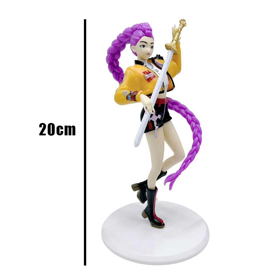 Best- Kpop Anime Girl Group Action Figures 3pcs Standing Style Cute Desk Decor Game Collectibles Perfect Gift for Fans