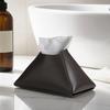 Waterproof PU Tissue Box Triangular Pyramid Tissue Organizer Minimalist Car Tissue Box Office Use