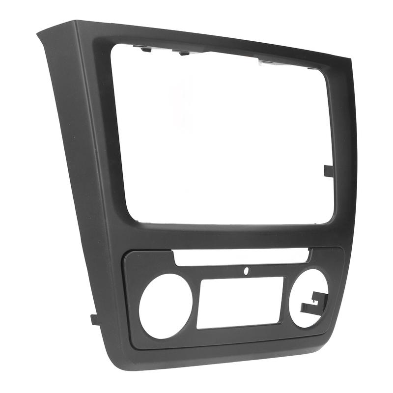 Car Radio Frame Fascia Panel 2DIN Radio Face Plate Cars CD/DVD Modular Panel Frames For Skoda Yeti (Auto AC) 2009-2017