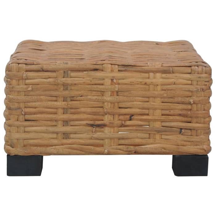 VidaXL Coffee Table 47x47x28 Cm Natural Rattan