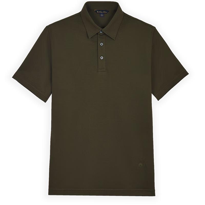 Мужская однотонная рубашка-поло Brooks Brothers S