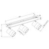 Reflektor Anillo 3 Gu10 Czarny Light Prestige Lp-770/3W Bk