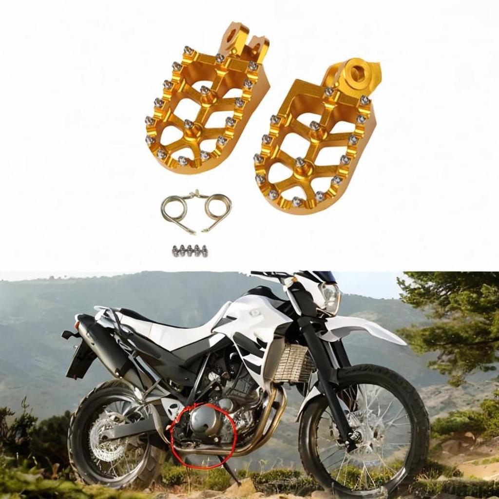 Motorrad-Fußrasten-Set für RM125 2004 Kompatibel mit Ersatz für Pedalauflage