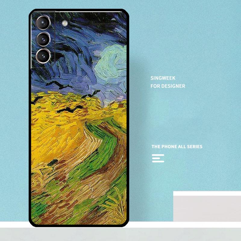 Van Gogh Starry Night Case For Samsung Galaxy S25 Ultra S20 S21 S22 S23 S24 Ultra S9 S10 Plus S25 FE Phone Cover