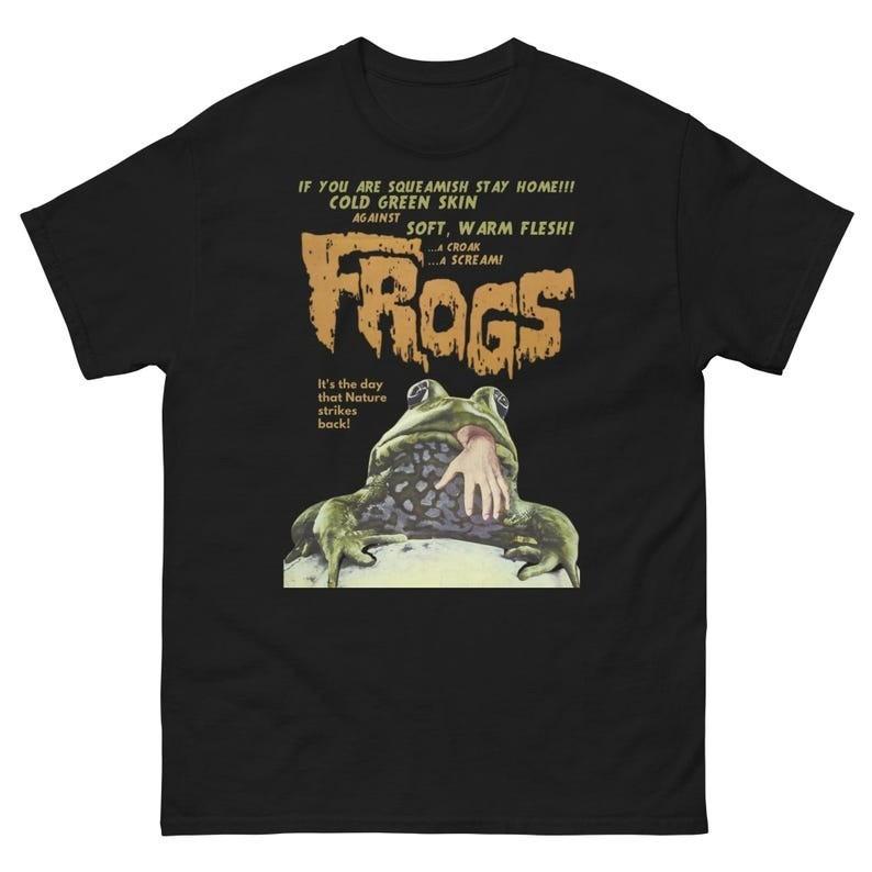 1972 eco-horror film Frogs Tee Unisex Short Sleeve Shirt S-5XL