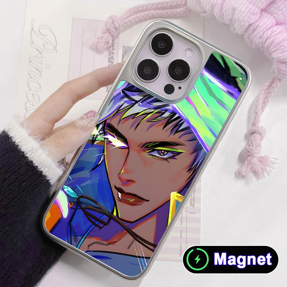 Valo Waylay Phone Case for iPhone 17 16 15 14 13 12 11 Air Pro Max Plus Electroplated Silver Magsafe Cover