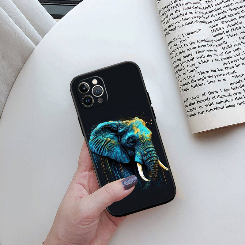 MH8 Animal Elephant Phone Shell Case for iPhone 7 8 11 12 13 14 15 16 17 16E XS Pro Max XR X SE Air