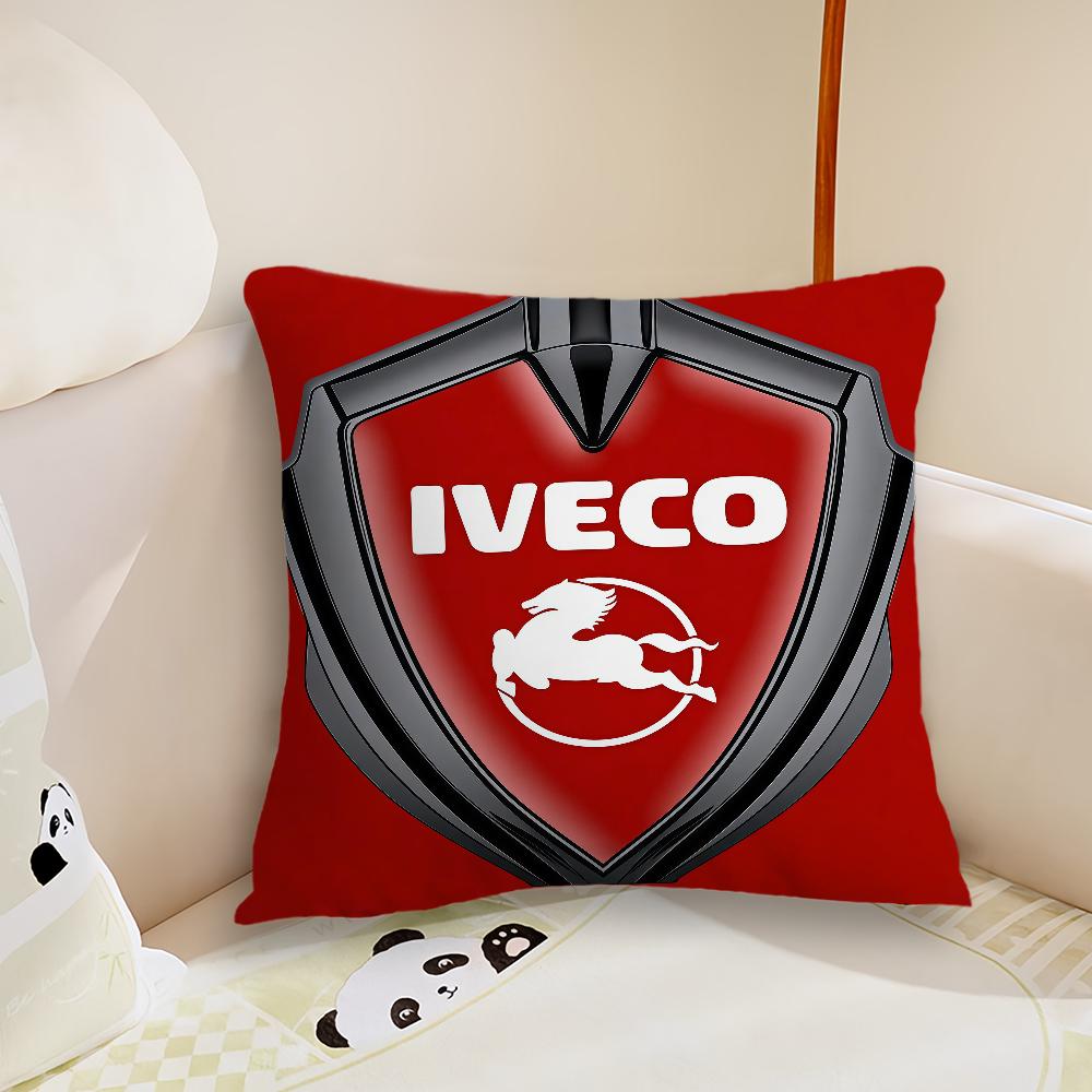 Fashion Car IIVECO  cushion cover Pillow Case Plush Fabric Soft Double Sided Print Sofa Cushion Cover Throw Pillow Covers
