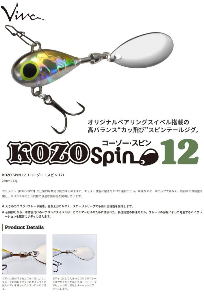 CORMORAN Lure KOZO SPIN 12 #55N Akakin