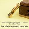 Mini Waterproof Pocket Tools Pure Brass Handmade Pendant Equipment Survival Edc Whistle Referee Whisle Keychain Brass Whistle