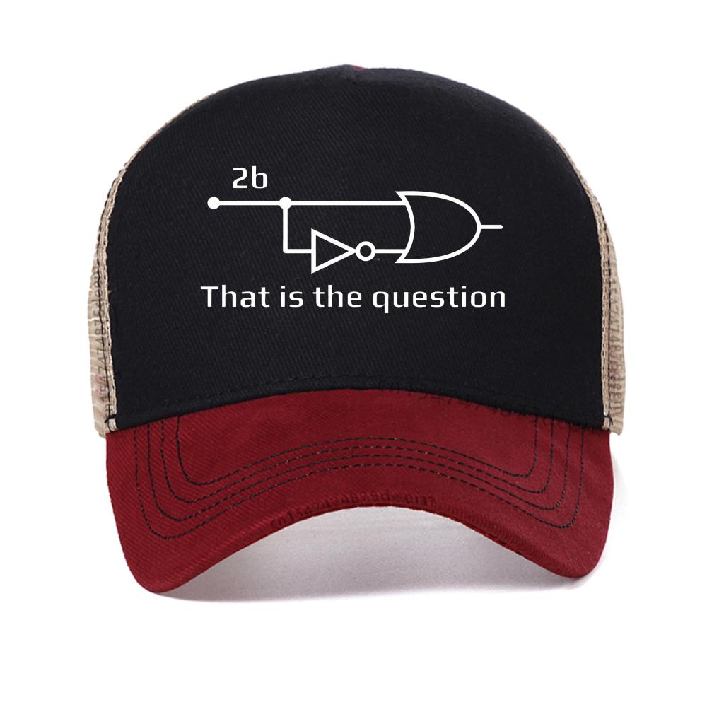 

Electrical Engineer That Is Question Funny baseball cap for Men Fashion Engineering Men s Casual mesh Snapback hat trucker caps Adjustable красный