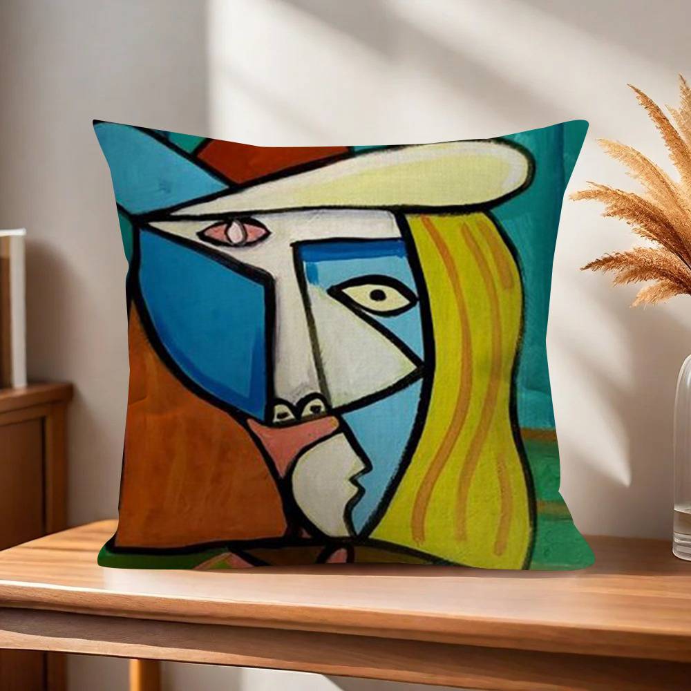 Abstract Picasso Art Classic Cushion Cover Car Throw Pillow Case For Sofa Car Christmas Gift