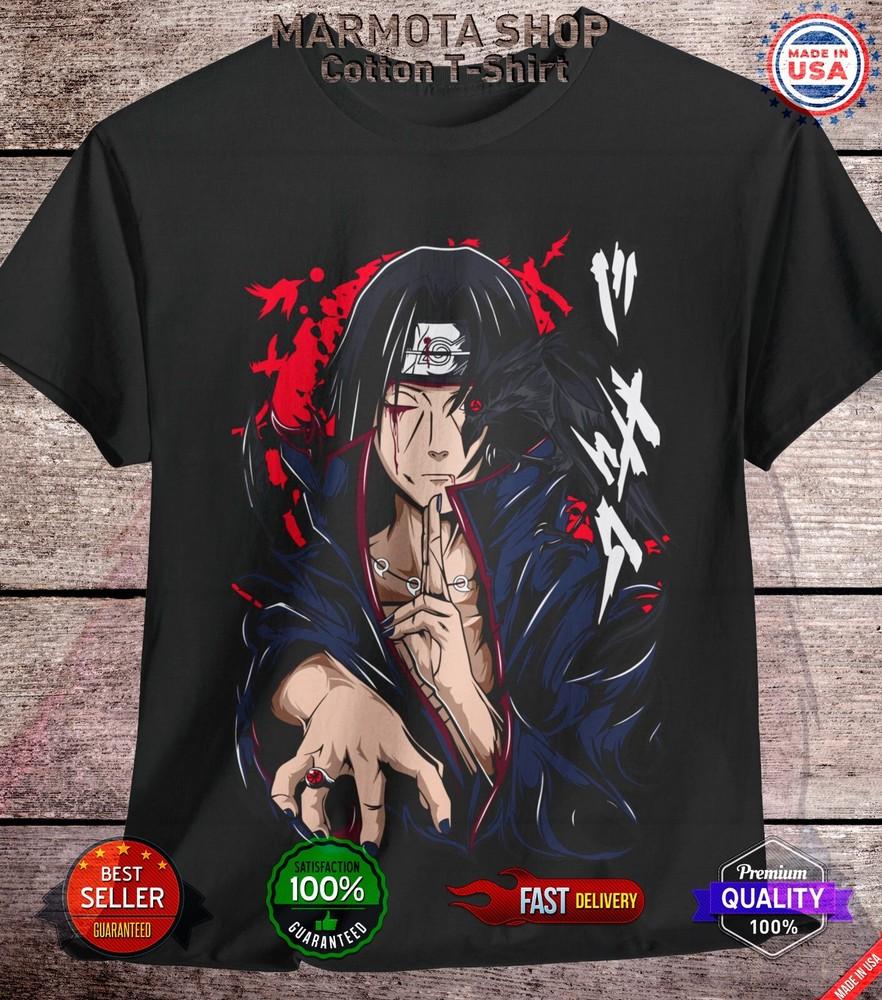 Itachi Uchiha Shirt Naruto Shippuden Susanoo Anime Unisex Tee T-Shirt All Size