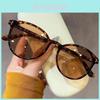 Tortoiseshell Round Sun Glasses With Uv400 Protection For Travel And Casual Wear