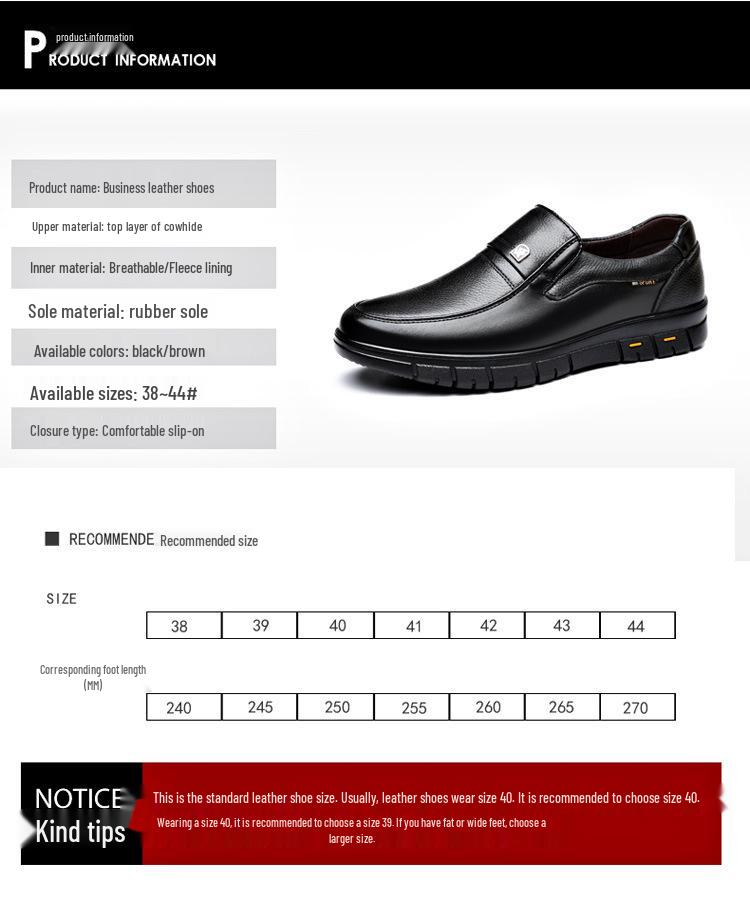 Waterproof Cowhide Leather Chef Shoes for Men - Wide Fit