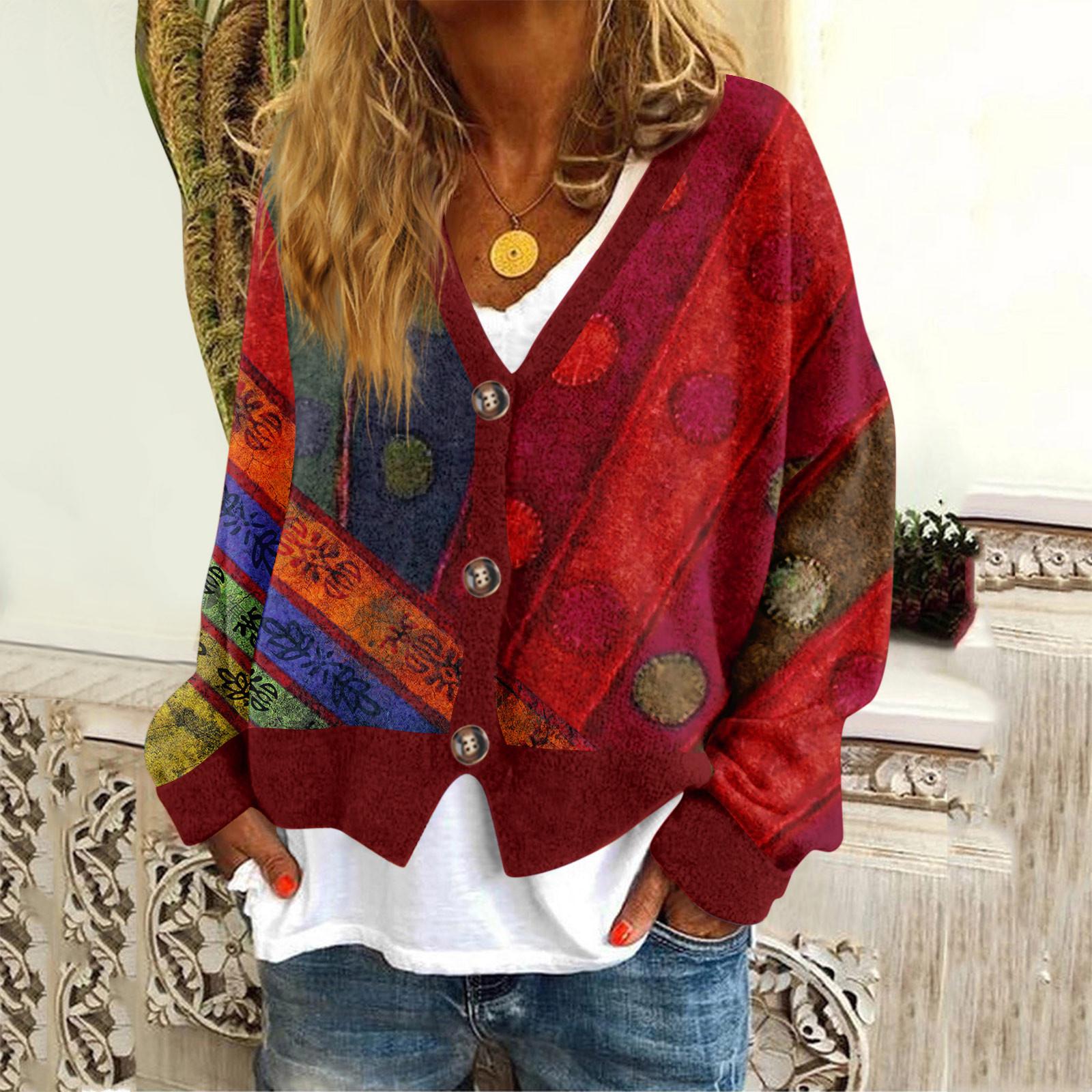 

Женская мода с длинным рукавом, рождественский принт «Снеговик-снежинка», куртка, кардиган XL винный