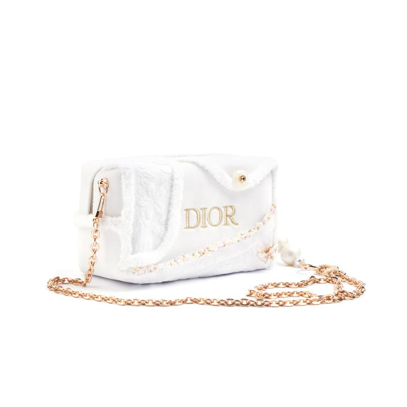 Dior [Maßgeschneiderte Kosmetiktasche] Bernstein Wintervarianten Einfach Hochwertig Japanisch Süß Sanft Intellektuell Stil Regulär Samt Kosmetiktasche