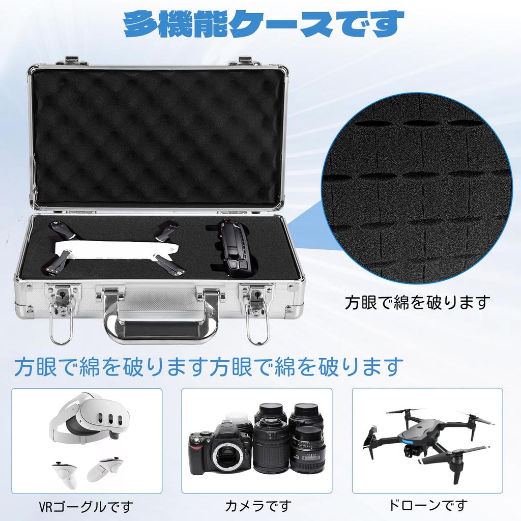 TORIBIO Aluminum Tool Large Attache Case with Block Protective Tool Case for Precision High Dedicated Storage Impact Resistant Case, Cushioning,