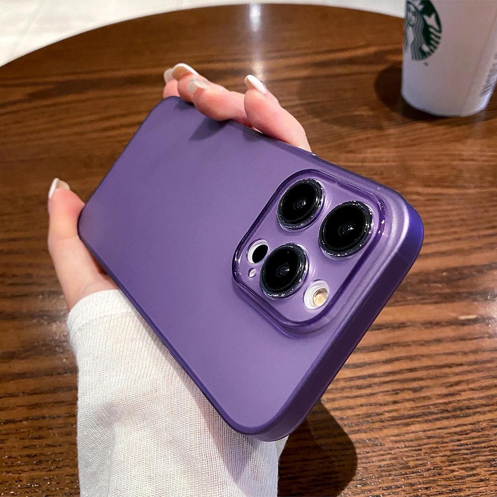 0.3mm Ultra Thin Matte Silicone Soft Case For iPhone 16e 16 15 14 13 12 11 Pro Max Plus Luxury Candy Color Transparent TPU Shell