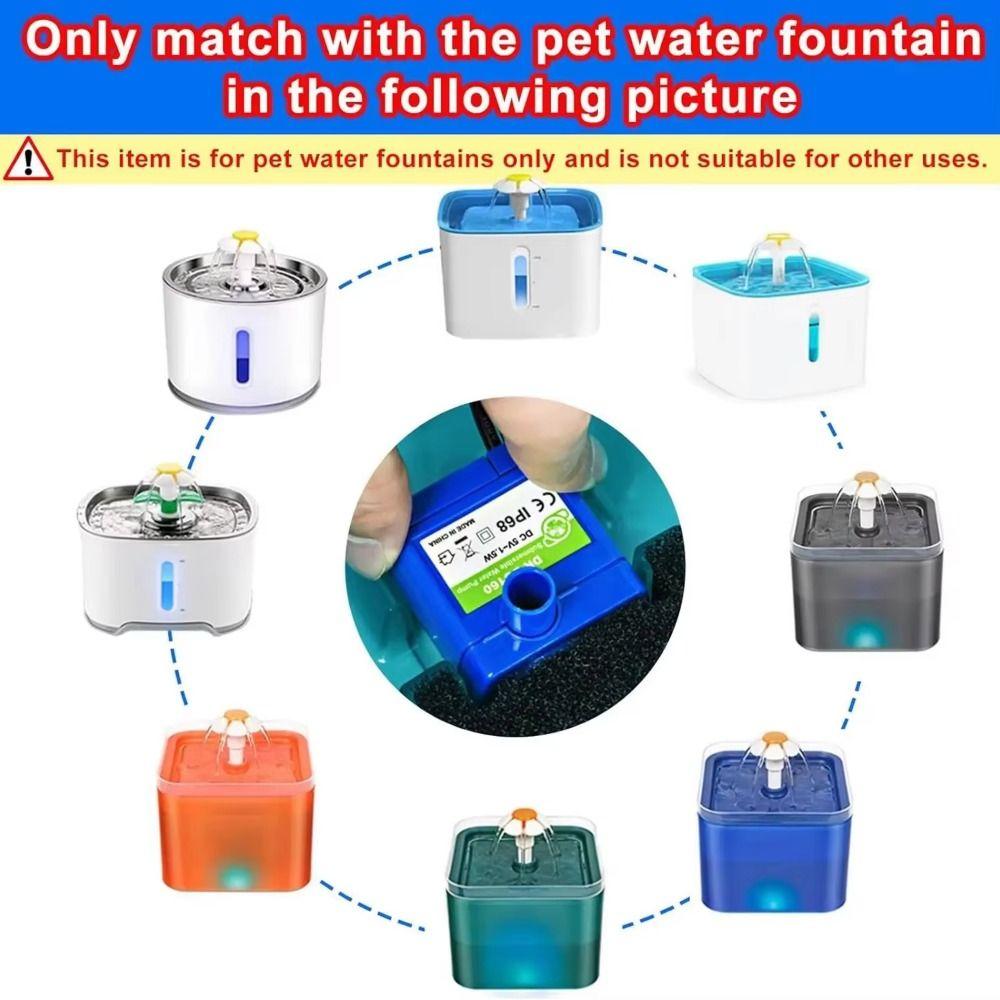 160L/H Pet Water Pump DC 5V Cat Fountain Motor Replacement  Pet Drinking Fountain