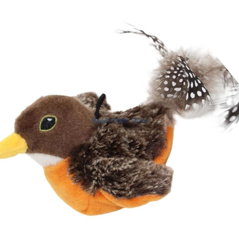 Electric Flapping Bird Toy Cats Interactively Sound Exercise Boredom Relief