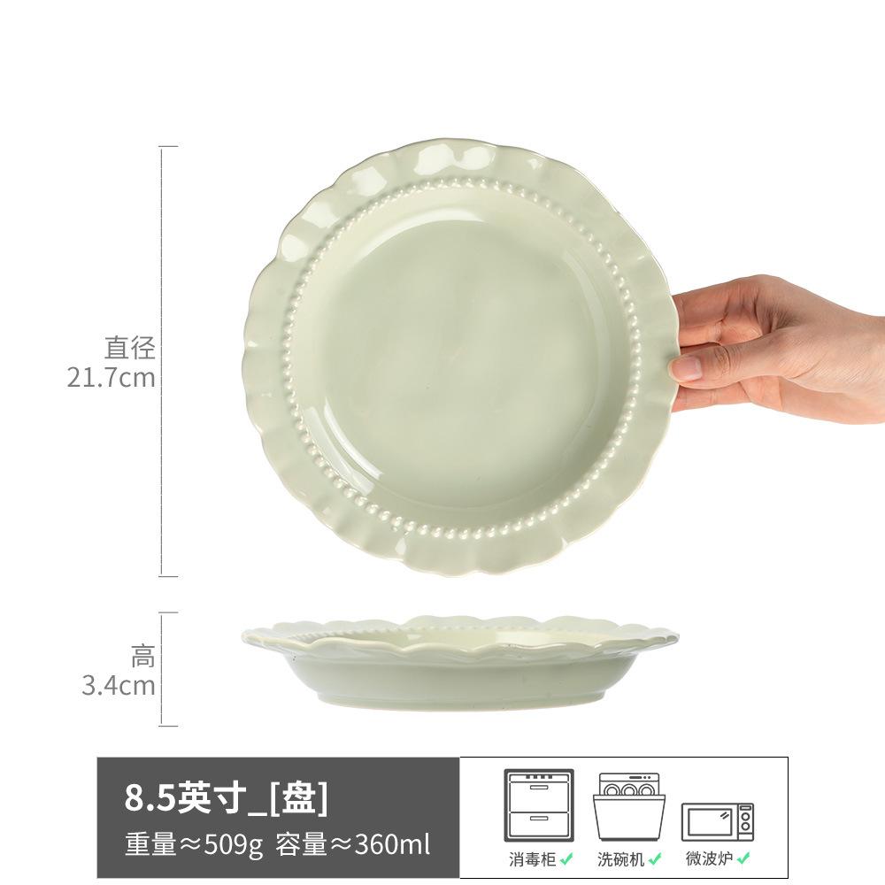 Home Pure White Ceramic Rice Bowl Soup Bowl Noodle Bowl Dessert Salad Bowl Simple Retro Nordic Style Household Small Bowl