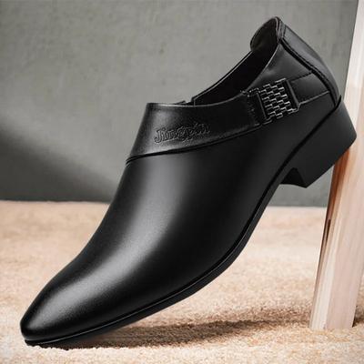 Męskie buty ze skóry PU Buty wizytowe dla mężczyzn Plus Size Wesele Buty do pracy w biurze Slip on Business Casual Oxfords