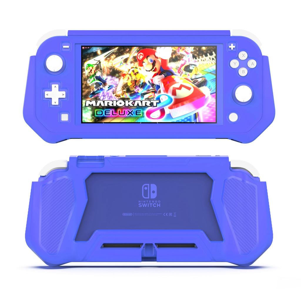Protective Case, Full Protection Cover, TPU Shock-Absorption and Anti-Scratch for Switch Lite Skin with Bult-in Screen Protector & Thumb Grip Caps