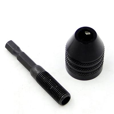 0.6-8mm Quick Change Hexagonal Handle Three Jaw Self Centering Twist Drill Chuck 6.35mm Electric Grinder Drill Chuck Tool