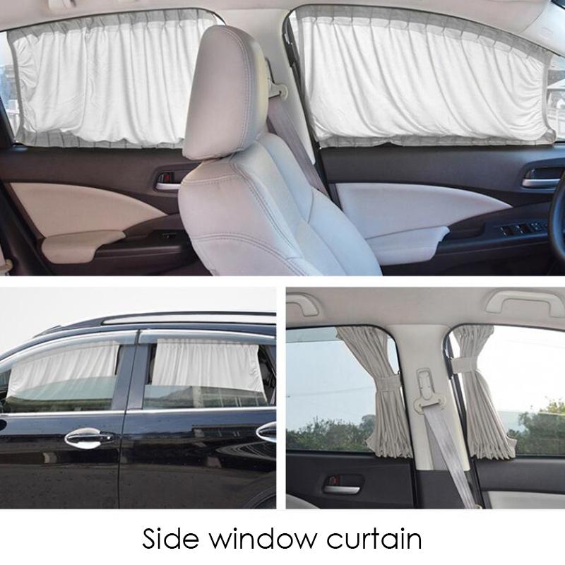 1Pair Car Rear/Side Curtain Window Windshield Blinds Universal Van SUV Curtains Sunshade Visor Kit Van Life Camper Accessories