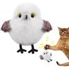 Cat Interactive Toys Electric Pat Bird Dog Cats Touch-Activated Squeaky Plush Toy Pet USB Rechargeable Boredom Relief