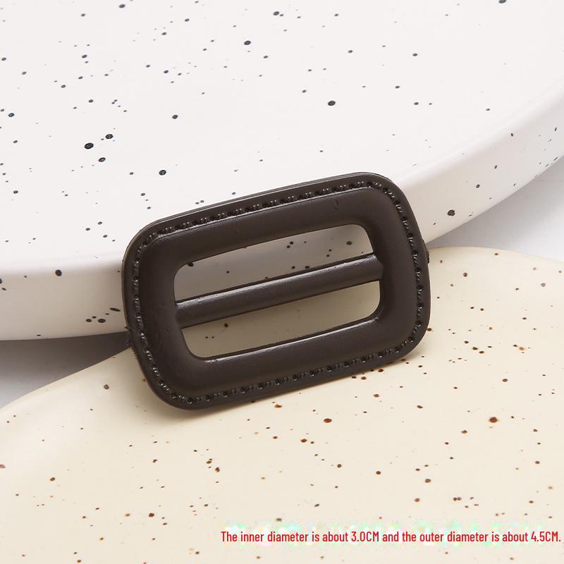 Japanese High-End Windbreaker with Rectangular Imitation Leather Buckle and Adjustable Backpack Strap