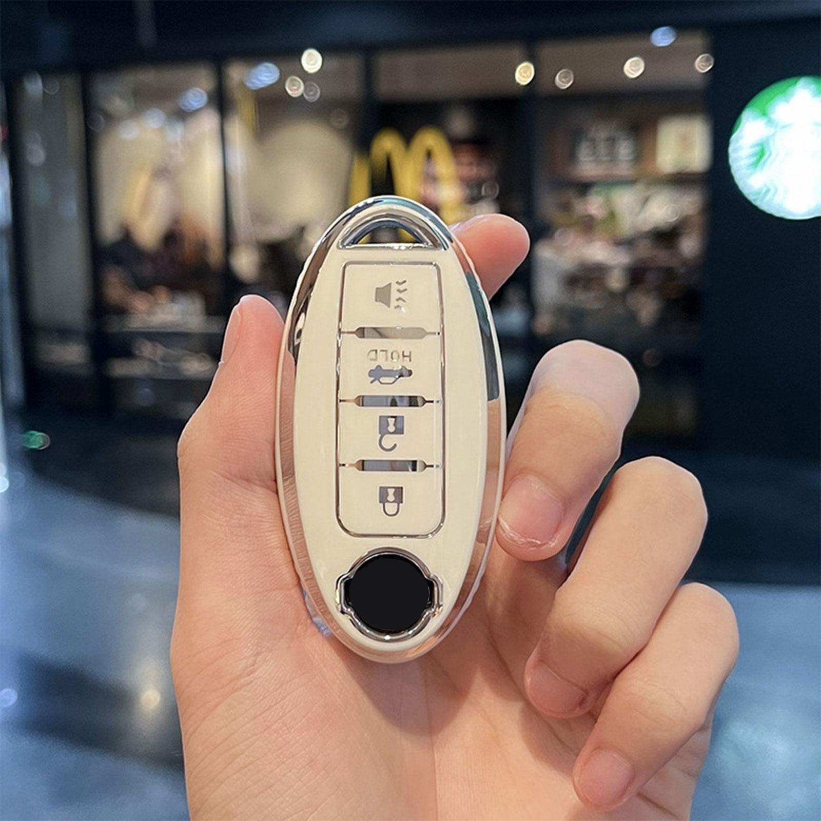 

Чехол для автомобильного ключа из ТПУ для Nissan Versa Maxima Altima Rogue Armada Sentra Murano для Infiniti FX35 QX60 Брелок Аксессуары белый