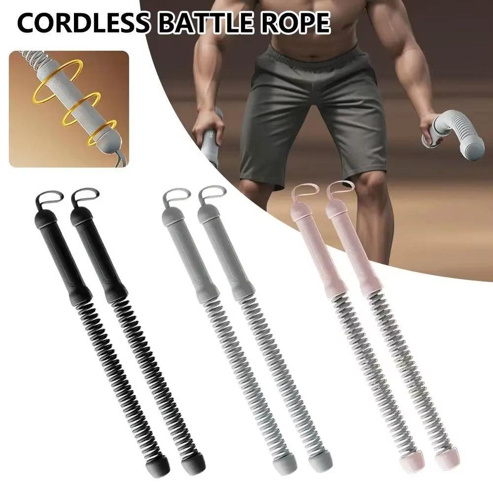 Rebound Cordless Battle Rope Stainless Steel Strength Training Bar Fitness Equipment