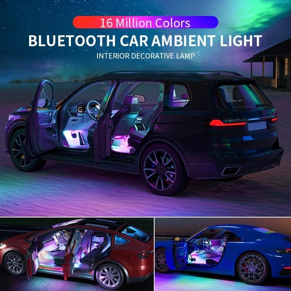 With USB Car Interior Ambient Lamp Remote Automotive Interior Decorative Lights