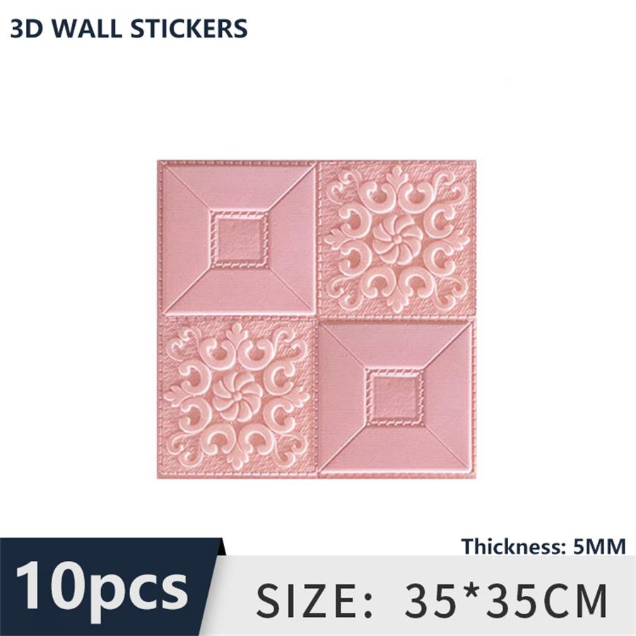 10Pcs 35cmx35cm Self-adhesive simulation brick 5MM wall sticker home decor Ceiling Panel Roof3D wallpaper TV background decor