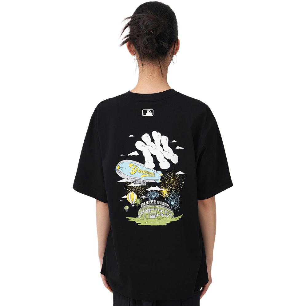 MLB New York Yankees T Shirt Unisex Black 3ATSX2053-50BKS