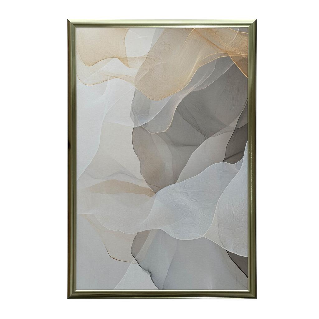 Eteryczna Fala Eteryczna Fala, 40X50 Cm, Rama Aluminiowa Złota, Papier Matowy 230 Gsm