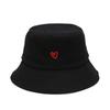 Summer Sun Protection Cotton Embroidered Bucket Hat For Women Casual Outdoor Fashion