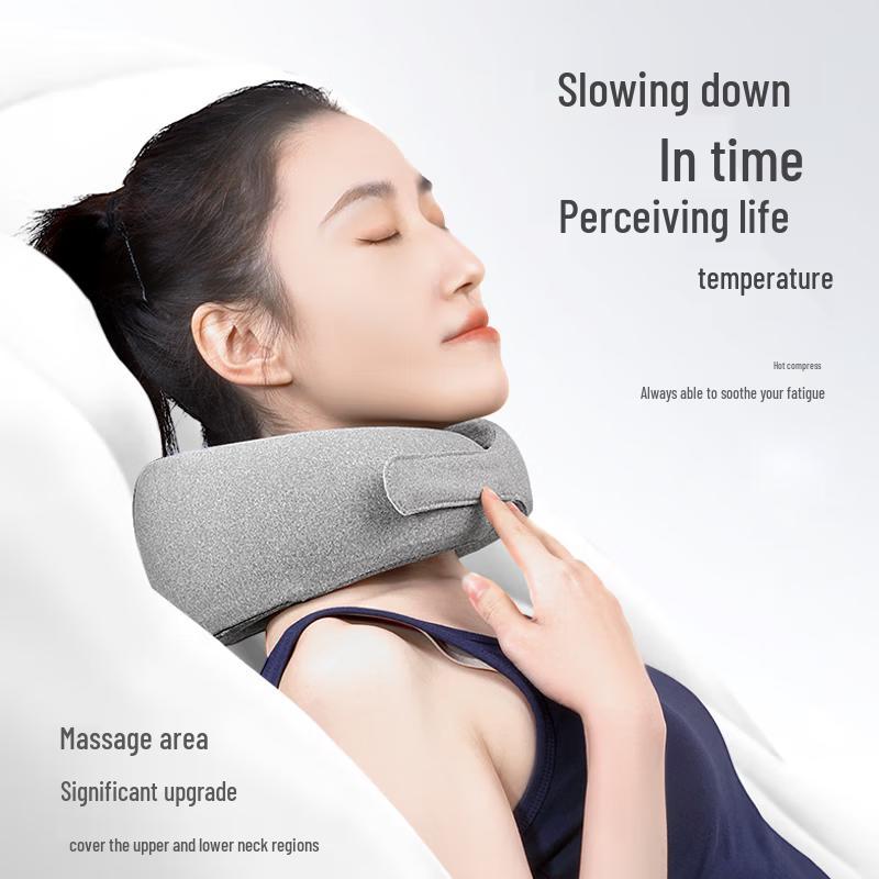Sayrelances Portable U-shaped Massage Neck Pillow