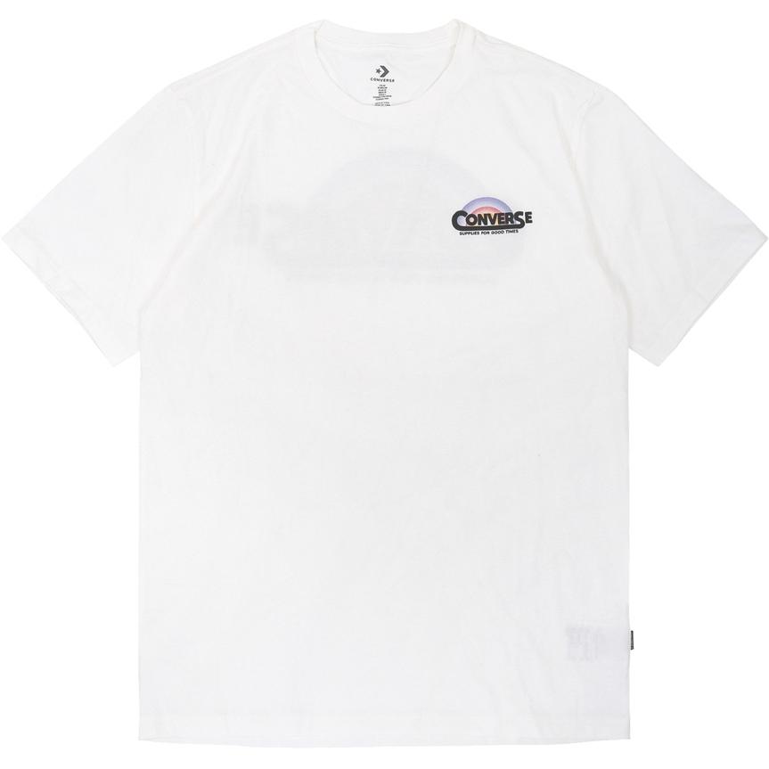 Converse Classic Script T Shirt Men's White 10021516-A02