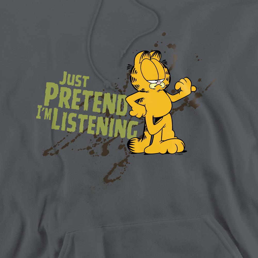 Garfield Mens Just Pretend IÂ´m Listening Hoodie