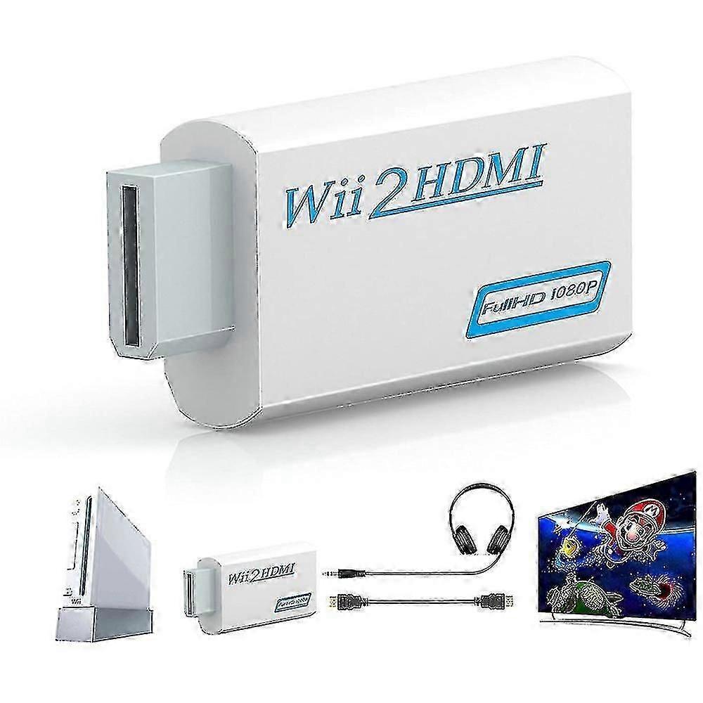 Wii auf HDMI Adapter, Wii auf HDMI Konverter Anschluss Unterstützt Alle Wii Anzeigemodi