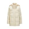 Jiuzi Annakou Women's 2024 Winter Lightweight White Goose Down Short Puffer Jacket